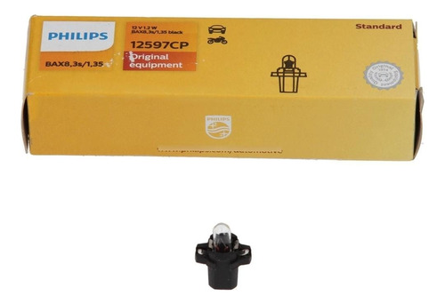 Kit X10 Lámpara 12v 1.2w Bax8.3s 12597cp Philips Tablero