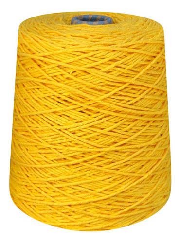 Barbante Colorido Número 4 Fios Para Crochê 600gr Prial Cor Amarelo Ouro