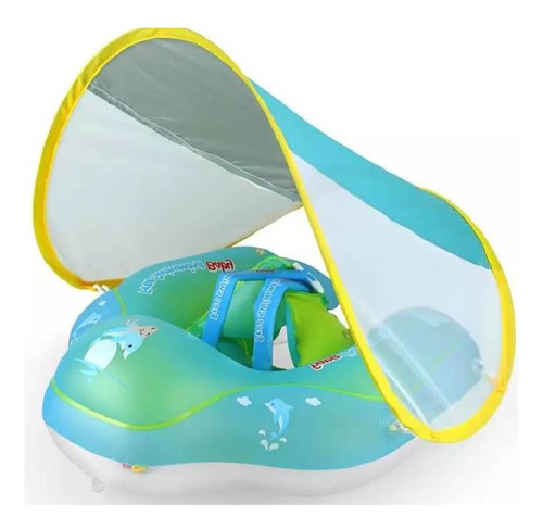 Flotador Celeste Talla S De Natación Para Bebé Inflable