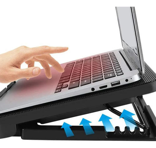 Base Cooler Ventilador Notebook N99 Negro Base Notebook