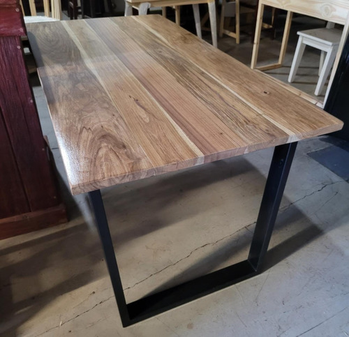 Imagen 5 de 8 de Mesa Industrial De Comedor Madera Dura Maciza Modelo Vini
