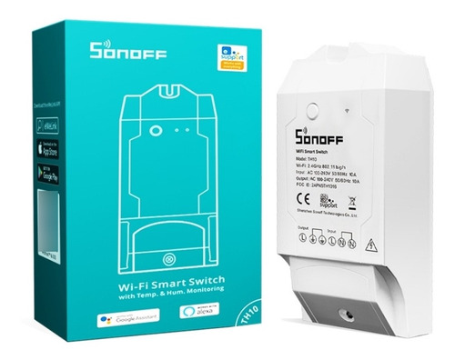 Sonoff Th16 Wifi Domotica Mide Temperatura Y Humedad Alexa