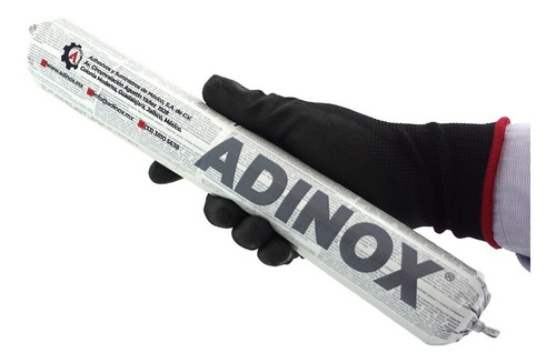 Imagen 4 de 4 de Caja Adinox® Pu-25 Adhesivo Sellador De Poliuretano Gris