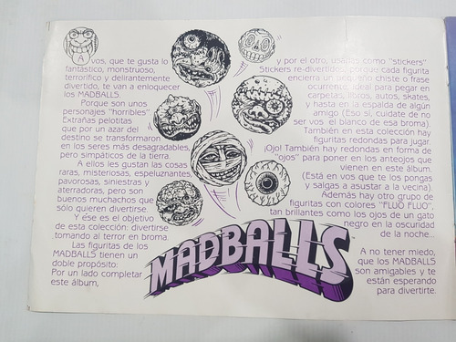 Imagen 3 de 10 de Antiguo Álbumes Figuritas Mad Balls Cromy Completo Mag 58823