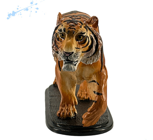 Escultura Estatueta Decorativa Tigre Resina Lançamento
