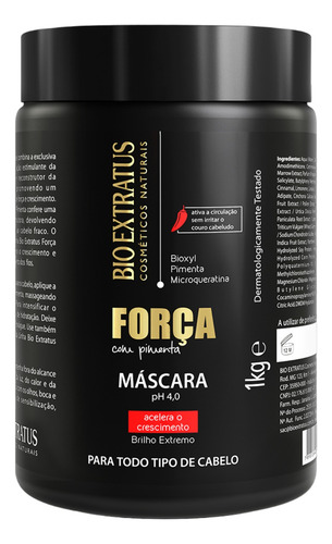 Bio Extratus Força Com Pimenta Kit 5 Produtos 1 L Completo