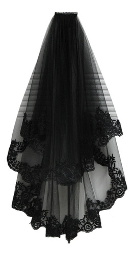 Imagen 1 de 8 de Vestido Largo De Encaje De Novia De Novia De Halloween Borda
