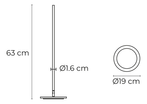 Lámpara Led Para Escritorio 10w Luz Cálida Illux Pl-5110.n30 Estructura Negro Pantalla Blanco