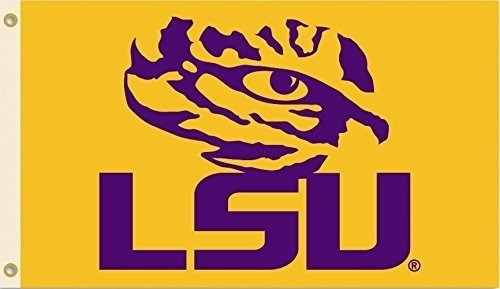 Ncaa Lsu Tigers 3 X 5 Pies Bandera Colegiada Con Ojales