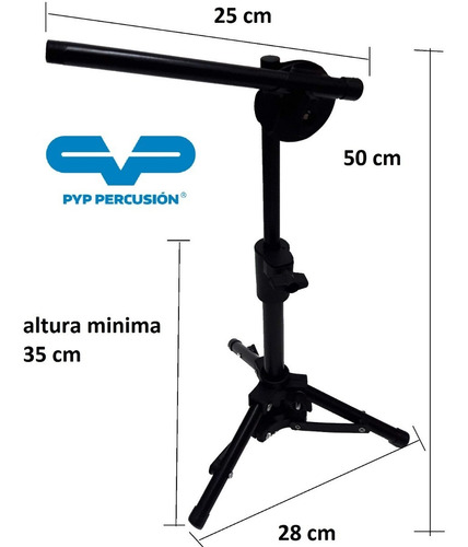 Soporte Microfono Mesa Boom Amplif Bombo Cajon Pyp Percusion