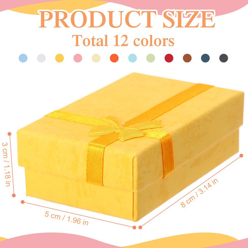 Inbagi 120 Cajas De Regalo De Joyería De 12 Colores, Collare