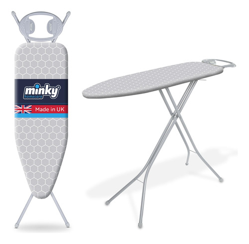 Minky Homecare Tabla De Planchar Clasica De 4 Patas Con Sopo