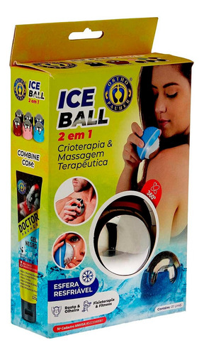 Esfera Aço Ice Ball Crioterapia Massagem Ortho Pauher Mg05