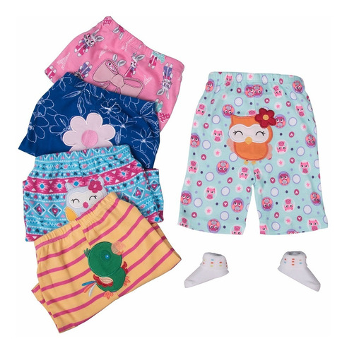 Pack 5 Short/pantalones Cortos