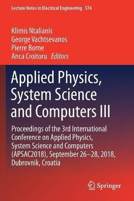 Libro Applied Physics, System Science And Computers Iii :...
