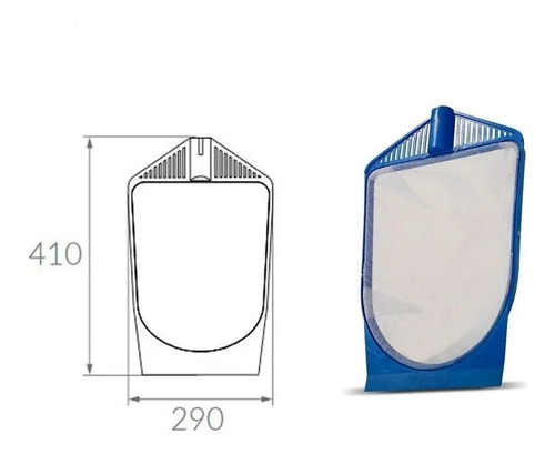 Imagen 2 de 6 de Sacahojas Vulcano Con Bolsa Y Refuerzo 32 Mm Para Piscina
