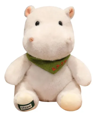Peluche De Hipopótamo Suave De 42 Cm | Animal De Peluche Inspirado En La Mascota Viral | Relleno De Algodón PP | Regalo Para Niños Y Amantes De La Naturaleza