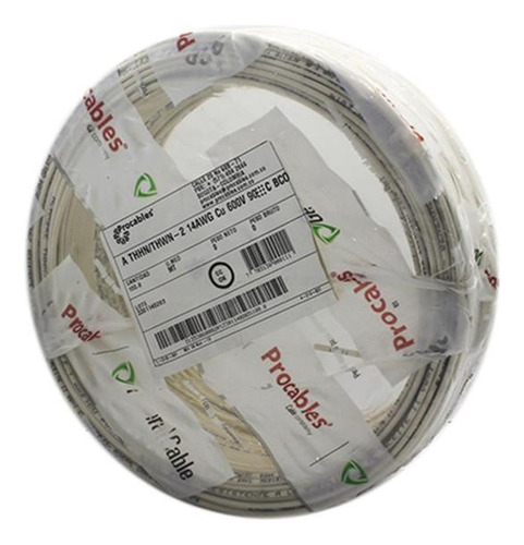 Alambre N14 Awg Blanco X 100m Thhn/thwn 600v 90c Procables 3