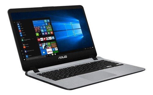 Notebook Asus A407MA gray 14", Intel Celeron N4000  4GB de RAM 500GB HDD, Intel UHD Graphics 600 1366x768px Windows 10 Home