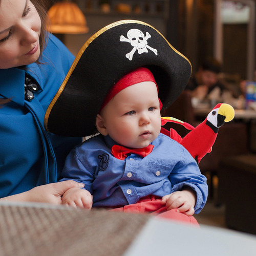 Peluche Con Forma De Loro Pirata Para Niños, Adorable Pirata