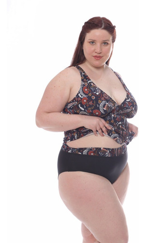 Imagen 6 de 9 de Malla Tankini Mujer Talles Super Grandes Art 240 Local