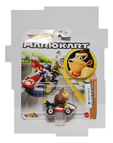 Coche Hot Wheels Pelicula Mario Bros Peach Toad Donkey Kong