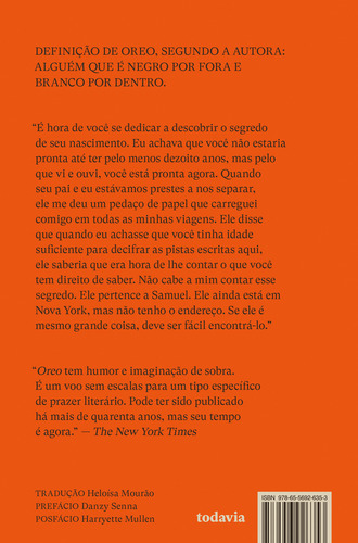 Oreo, De Ross Fran. Editorial Todavia Livros, Capa Mole, Edição 1 Em Inglês, 2024