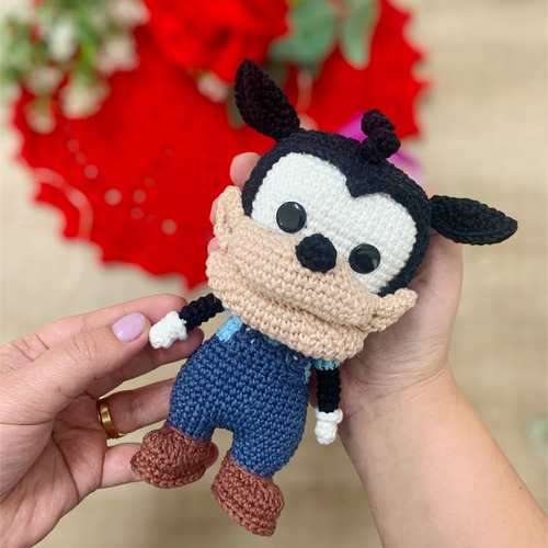 Bafo De Onça Amigurumi Boneco Turma Do Mickey Mouse