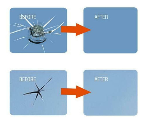 Líquido Reparador De Vidrios Para Reparar Astillas Y Grietas