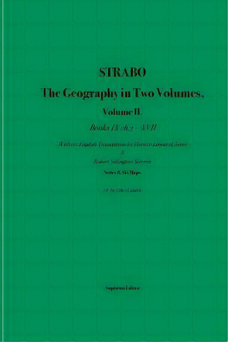 Strabo The Geography In Two Volumes, De Strabo. Editorial Sophron Editor, Tapa Blanda En Inglés