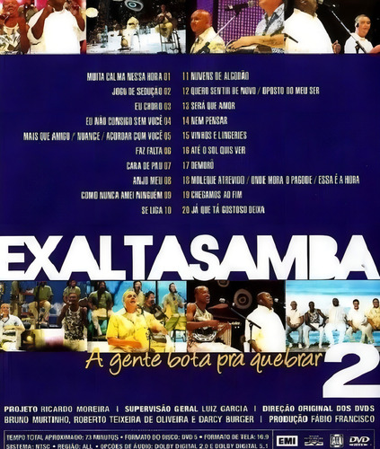 Dvd Exaltasamba - A Gente Bota Pra Quebrar 2