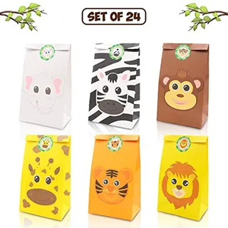 Bolsas De Regalo Para Niños De Safari De La Selva, Bolsas De
