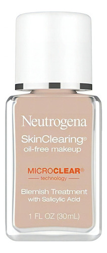 Base de maquillaje líquida Neutrogena SkinClearing Liquid Makeup tono natural ivory 20 - 30mL 1oz