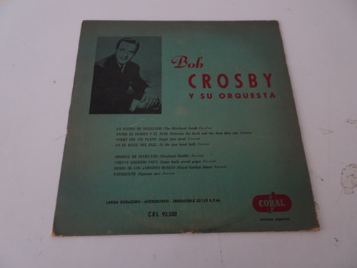 Bob Crosby - Y Su Orquesta - Vinilo 10  Argentino