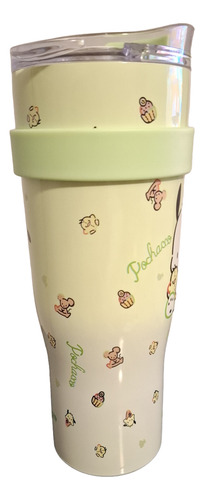 Vaso Termico Animado Sanrio Pochacco Hangyodon Kuromi Verde Claro Pochacco