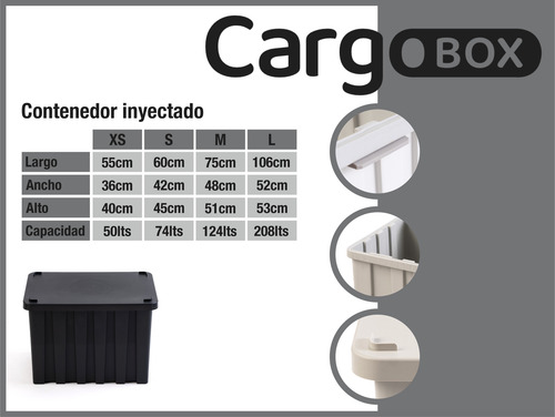 Contenedor Industrial Plastico Apilable C/tapa Grande 208l
