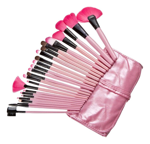 El Cepillo Profesional Del Maquillaje Fija Las Cerdas De La