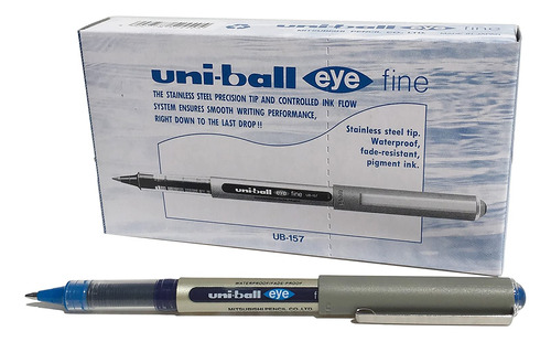 Uniball Eye Ub157 Rollerball Pen Fine 0.7mm Tip 0.5mm L...