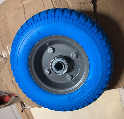 Llanta Azul Superior P/zorra Antipinchazo 250-4