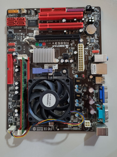 Motherboard Biostar N68s3+ Con Procesador Bordó (Usado)