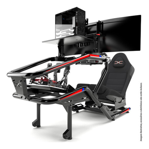 Cockpit Suporte Para Volante Estação Completa Fórmula 1 Fx1