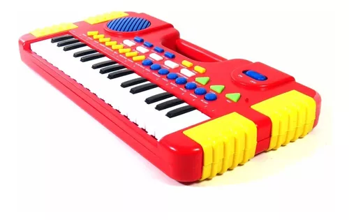 Teclado infantil piano 8 sons instrumentos musical barcelona