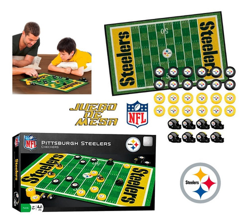 Pittsburgh Steelers Juego De Mesa Checkers Original