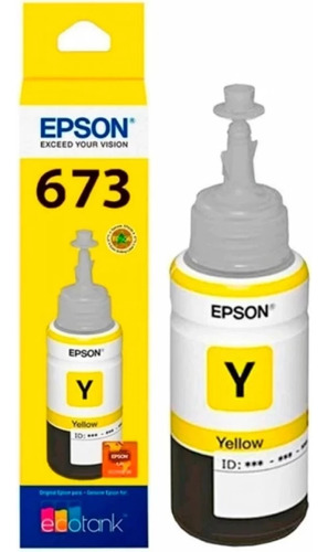 Tanque De Tinta (ecotank) Epson 673 Amarillo 70ml