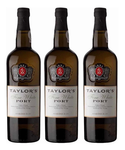 Vinho Tinto Português Do Porto Taylor's Fine White Kit 3 Und