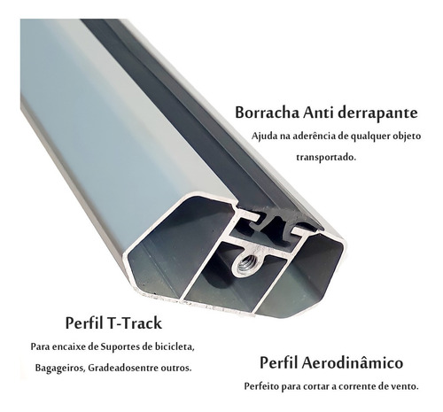 Rack De Teto Para Gol G5 G6 G7 13 14 15 16 17 100% Aluminio