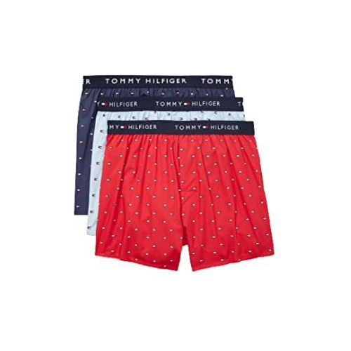 Set De 3 Boxer Talla Medium Para Hombre Tommy Hilfiger