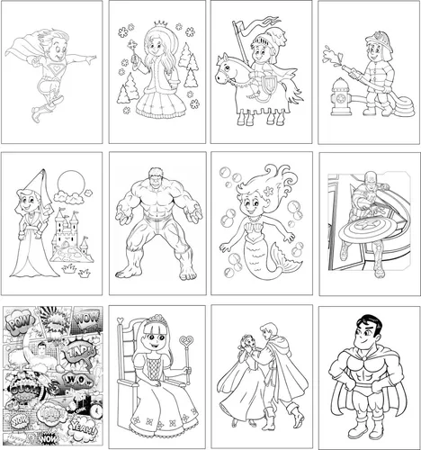 50 Desenhos para colorir Pintar Princesas folha A5 Não é Frente e Verso 50  folhas A5 1 desenho por folha Atividades Educativas Atividades Pedagógicas