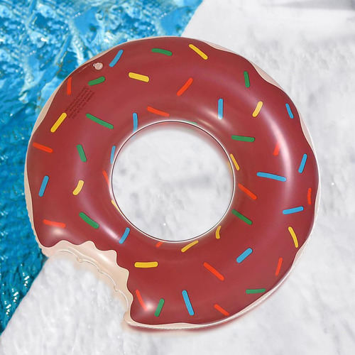 Anillo De Natación Grueso, Diámetro Exterior 75cm Café