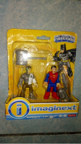 Imaginext Dc Super Friends Superman Y Metallo Resellado